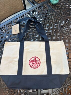 Trader Joe's Canvas Tote Bag in Navy